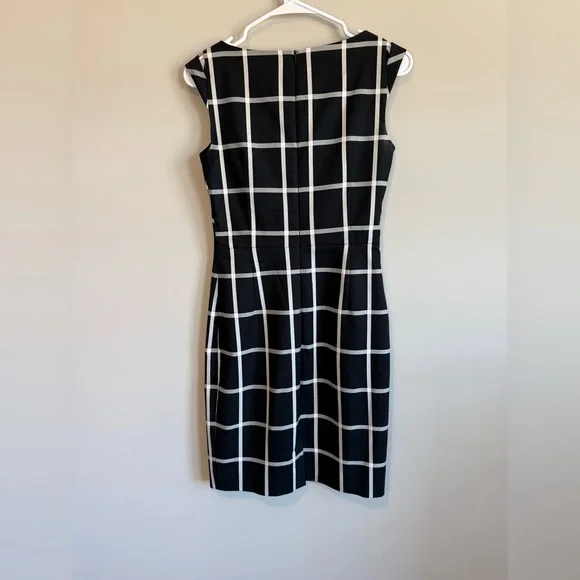 Karen Millen Windowpane Check Dress - Picture 4 of 12